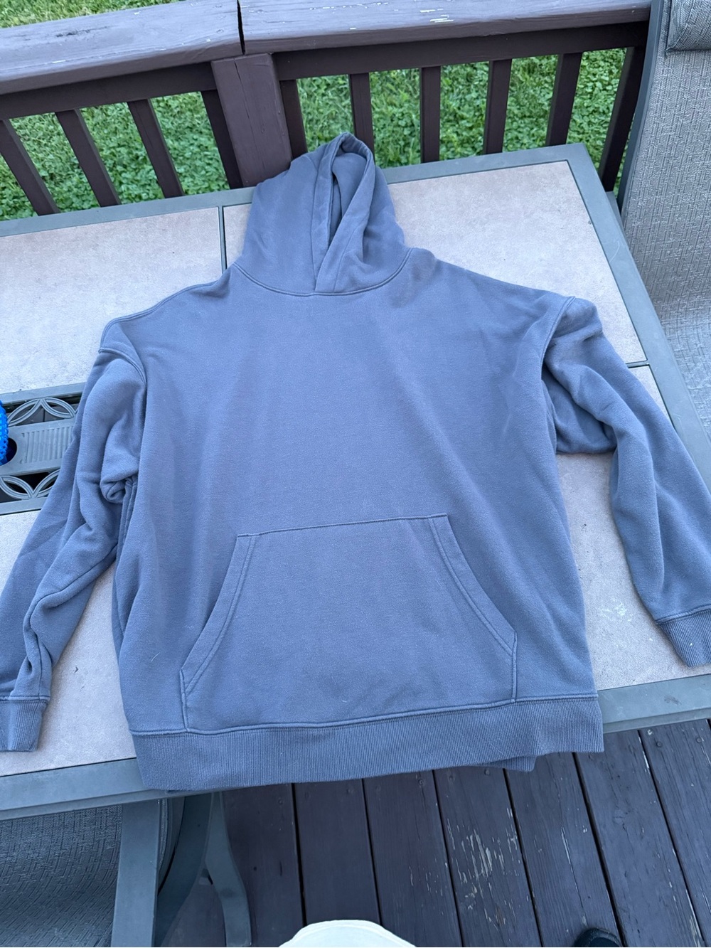 Men's Gray Pullover Hoodie Sweatshirt